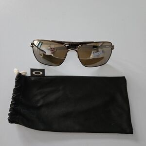 Oakley Deviation Men's Brown Aviator Polarized Sunglasses